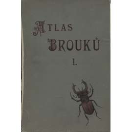 Atlas brouků středoevropských 1. a 2. (2  svazky + obrazové tabule, komplet, přírodopis, brouci, členovci)
