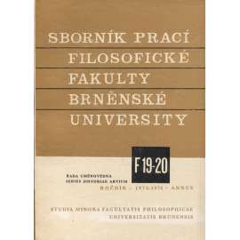 Sborník prací filosofické fakulty Brněnské university, roč. XXIV. - XXV./1976 (Sborník prací - dějiny umění)