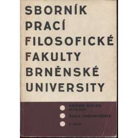 Sborník prací filosofické fakulty Brněnské university, roč. XIX-XX./1971 (Sborník prací - dějiny umění)