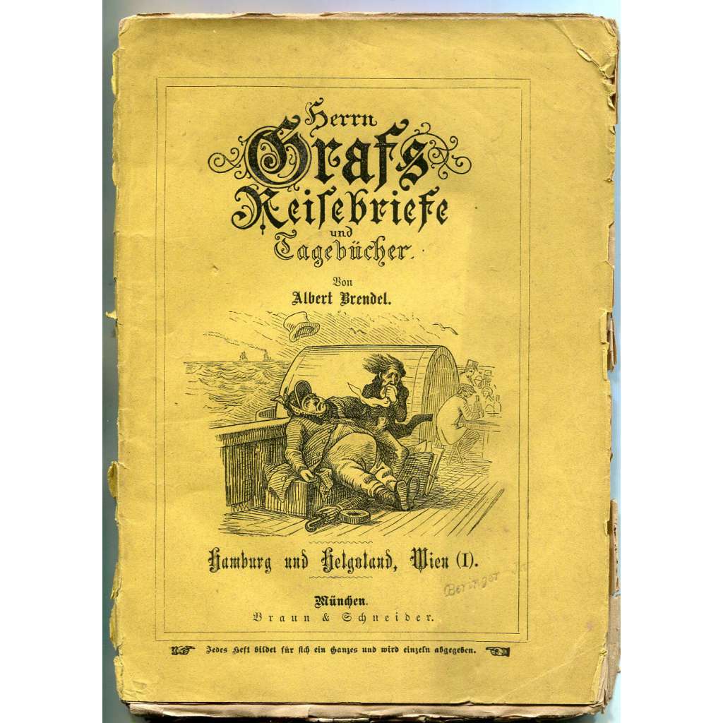 Herrn Grafs Reisebriefe und Tagebücher. Hamburg und Helgoland, Wien (I) [1870; satira; ilustrace; Vídeň; Hamburk]