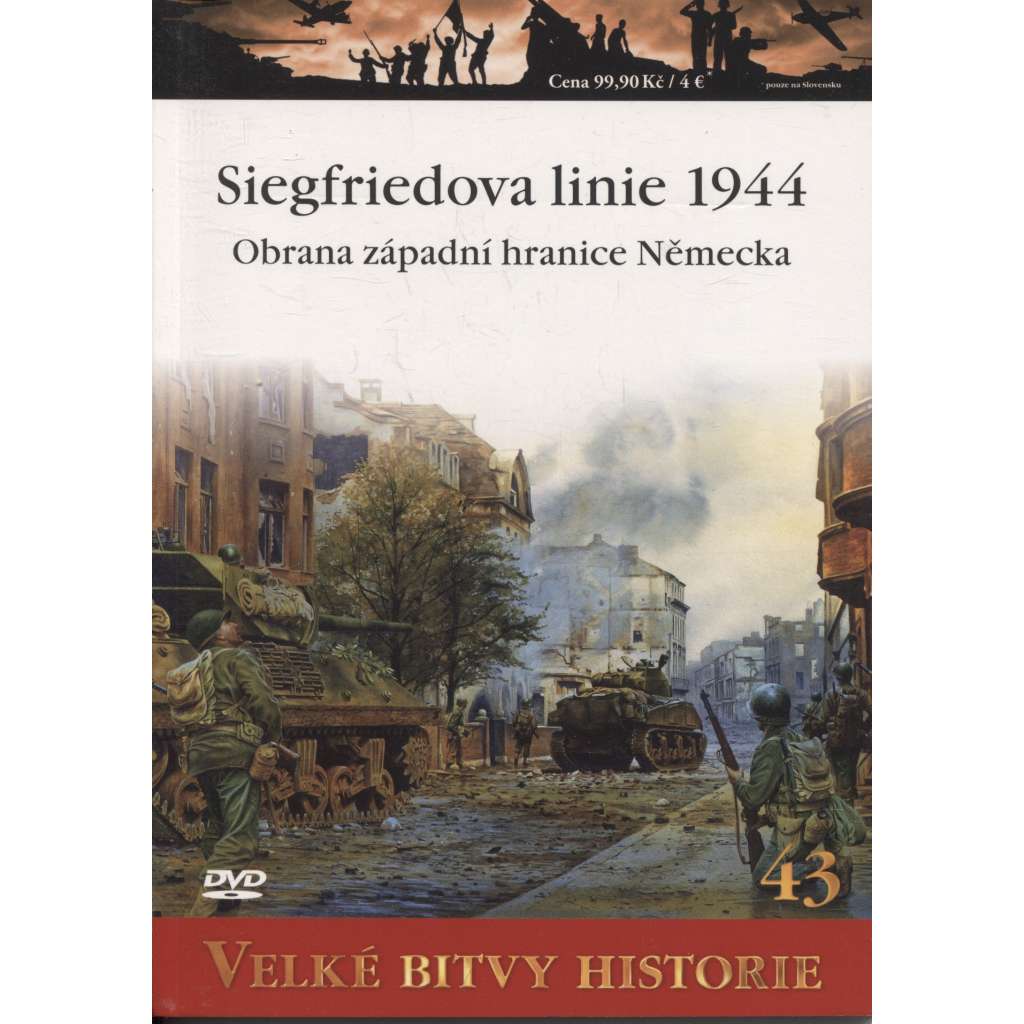 Siegfriedova linie 1944 - Obrana západní hranice Německa (Velké bitvy historie) - DVD chybí