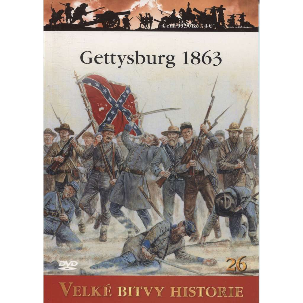Gettysburg 1863 - Vrcholný okamžik Konfederace (Velké bitvy historie) - DVD chybí