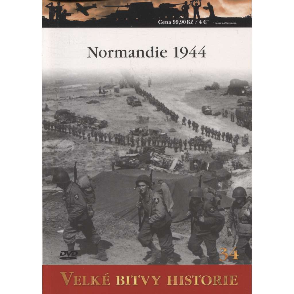 Normandie 1944 - Vylodění spojeneckých vojsk a průlom z předmostí (Velké bitvy historie) - DVD chybí