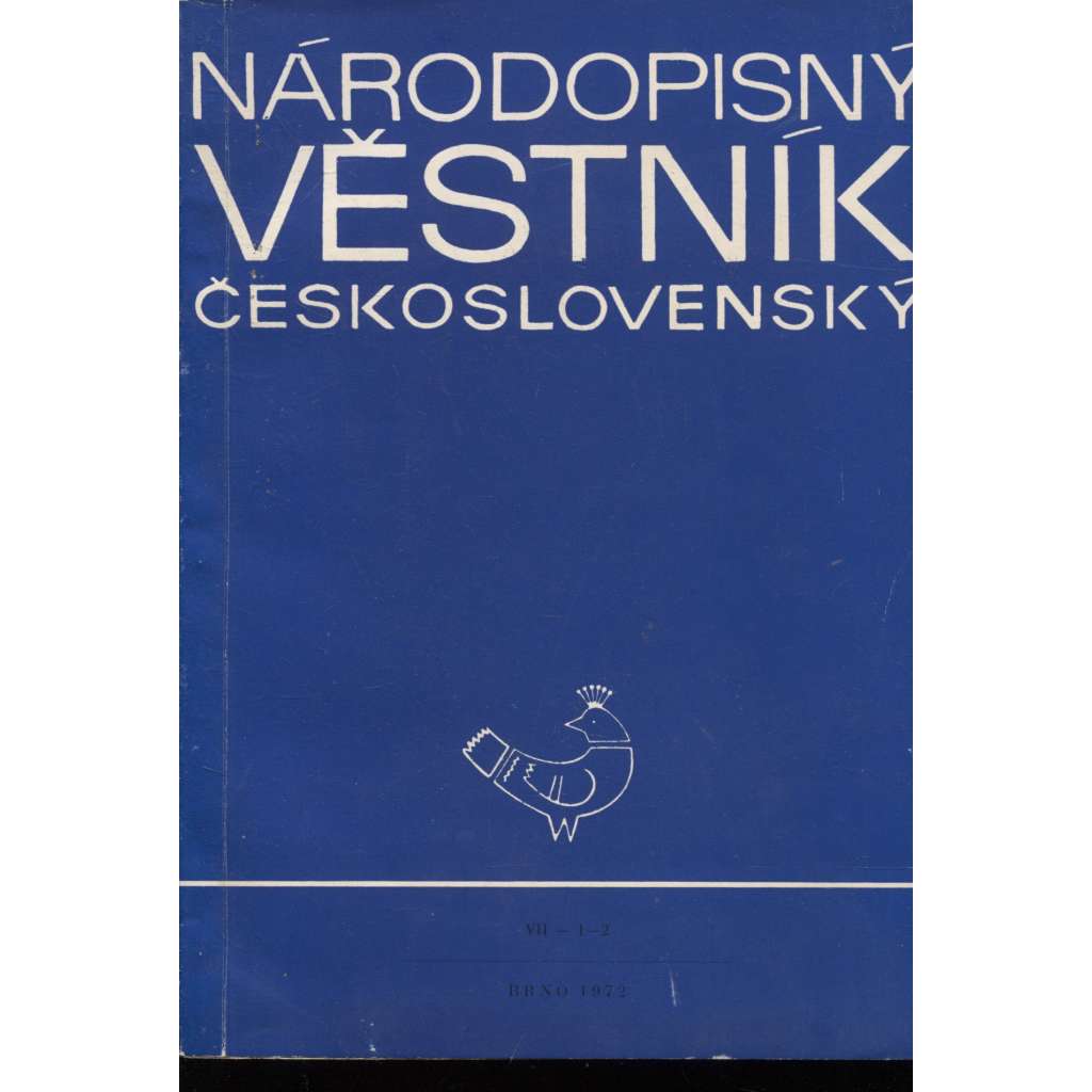 Národopisný věstník československý, roč. VII., č. 1-2/1972