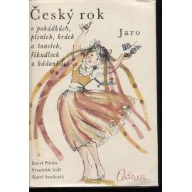 Český rok v pohádkách, písních, hrách a tancích, říkadlech a hádankách - 4 svazky (Jaro, Léto, Podzim, Zima) ilustrace Karel Svolinský