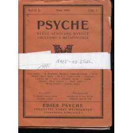 Psyche, ročník II./1925, čísla 1.-10. (Revue věnovaná mystice, okultismu a metapsychice)