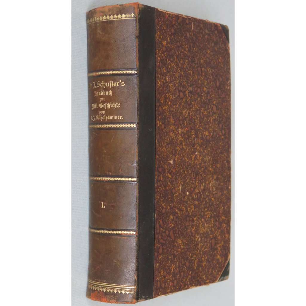 Dr. J. Schusters Handbuch zur Biblischen Geschichte, sv. 1 [Jeruzalém; mapa; Bible; historie; Starý zákon; vazba; kůže]