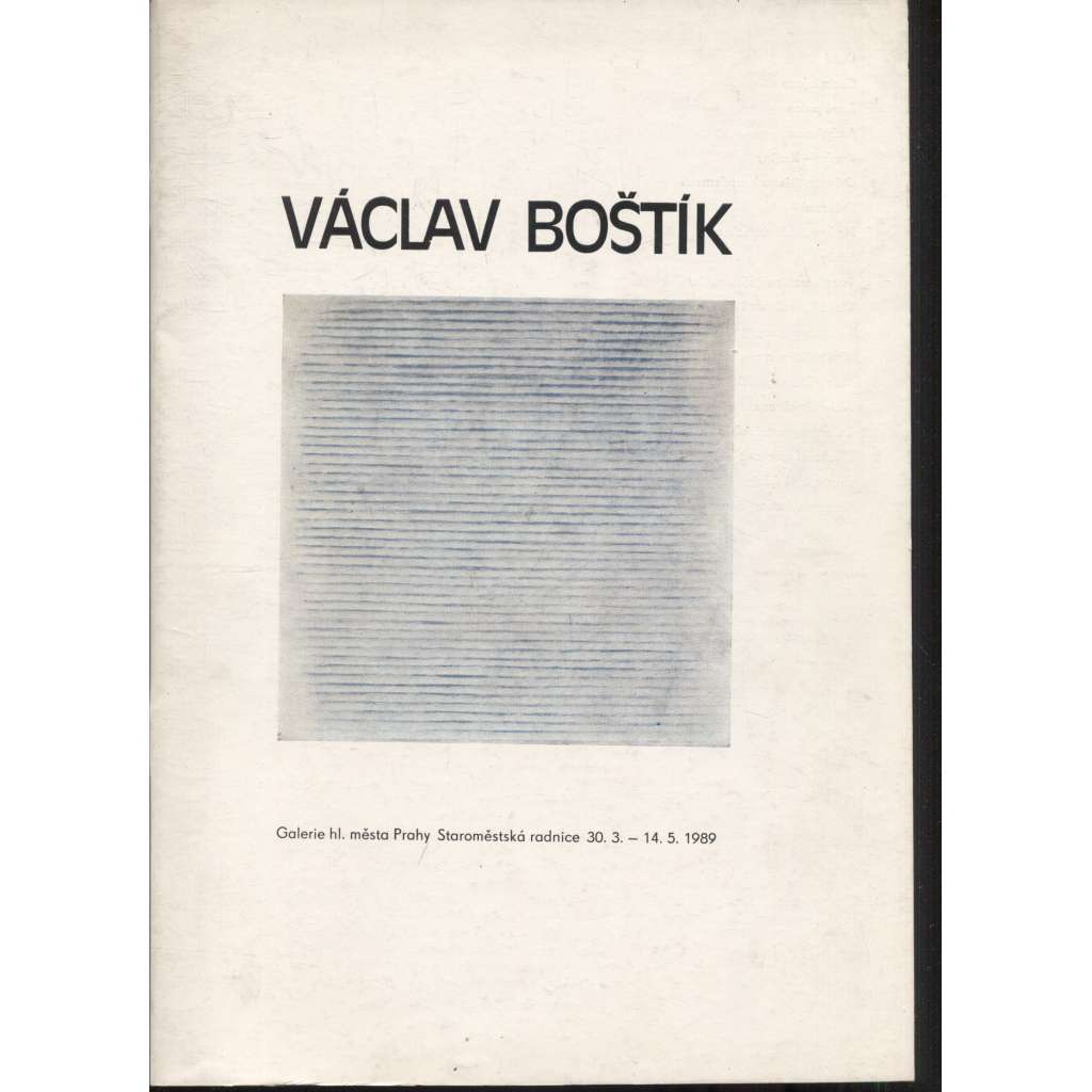 Václav Boštík (katalog výstavy)