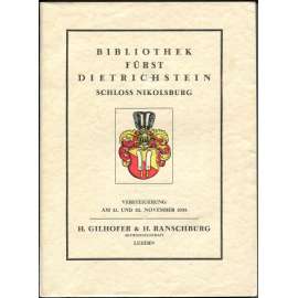 Bibliothek Alexander Fürst Dietrichstein, Schloss Nikolsburg, Č. S. R. [Mikulov; knihovna; Dietrichsteinové; staré tisky]