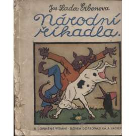 Erbenova národní říkadla [Josef Lada ilustroval - 25 x barevná zinkografie; pohádky]