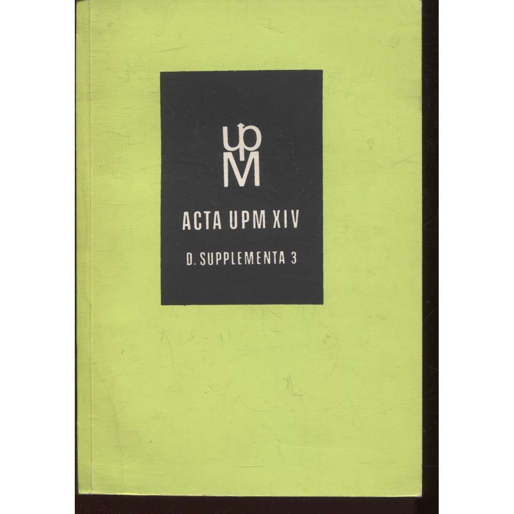 Výrobní značky zlatnických, stříbrnických a ozdobnických mistrů v Čechách v letech 1806-1860 - Acta UPM XIV. (D. Supplementa 3)