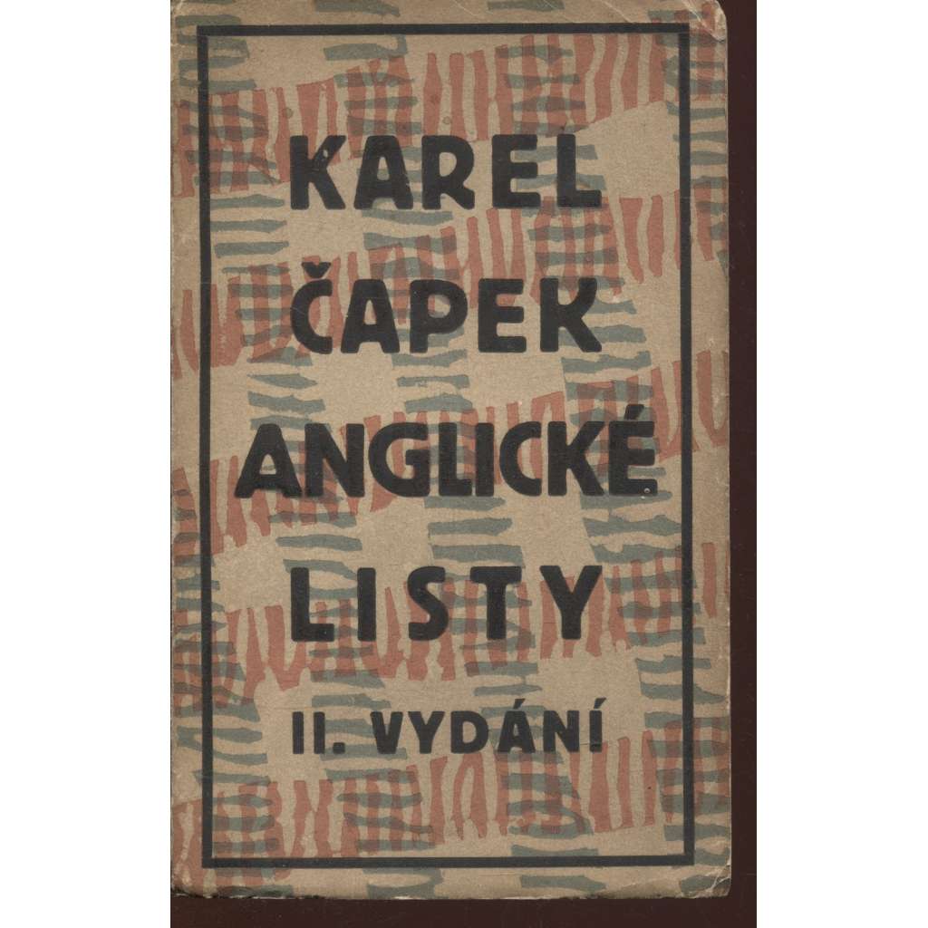 Anglické listy (obálka Josef Čapek)