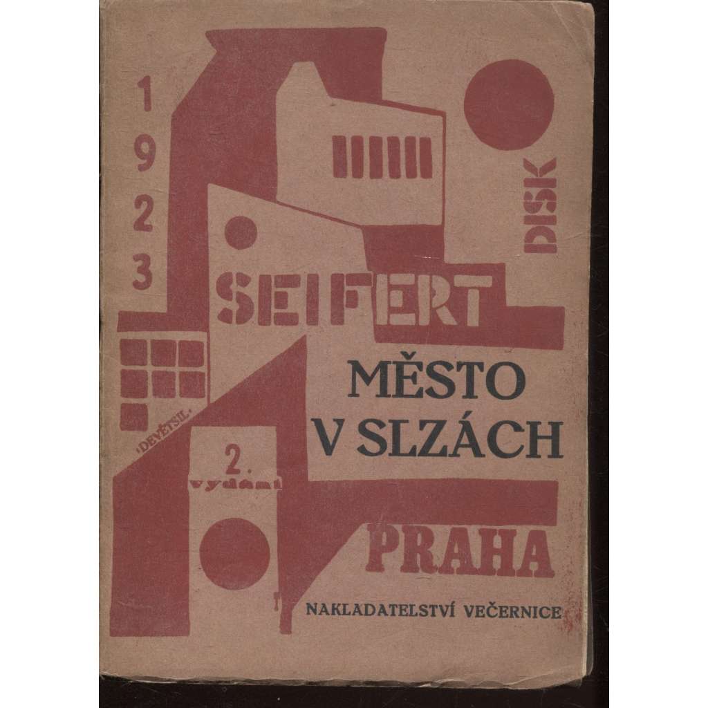 Město v slzách (2. vydání, 1923, obálka Karel Teige)