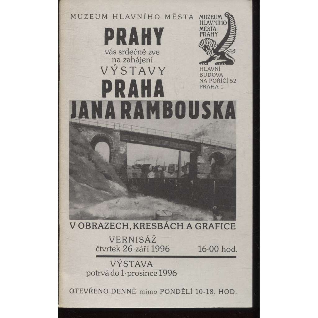 Praha Jana Rambouska v obrazech, kresbách a grafice (Jan Rambousek)