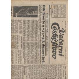 Večerní České slovo (27.4.1942) - Protektorát, noviny