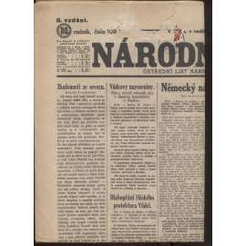 Národní listy (21.4.1910) - Protektorát, staré noviny