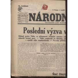 Národní listy (21.7.1940)  - Protektorát, staré noviny