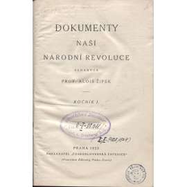 Dokumenty naší národní revoluce, ročník I./1923 a II./1924 (2 v 1) - pošk. (legie)