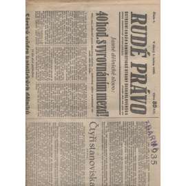 Rudé právo (1.1.1935) - 1. republika, staré noviny