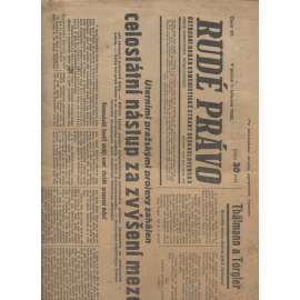 Rudé právo (1.3.1935) - 1. republika, staré noviny