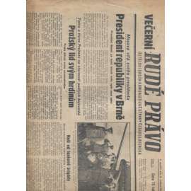Večerní Rudé právo (14.5.1945) - staré noviny