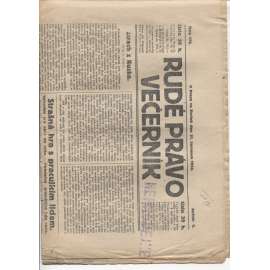 Rudé právo - večerník (31.7.1924) - 1. republika, staré noviny