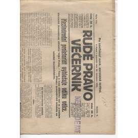 Rudé právo - večerník (28.7.1924) - 1. republika, staré noviny