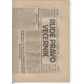 Rudé právo - večerník (15.11.1924) - 1. republika, staré noviny