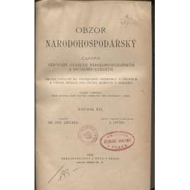 Obzor národohospodářský, ročník XXI./1916. Časopis věnovaný otázkám národohospodářským a sociálněpolitickým (pošk.)
