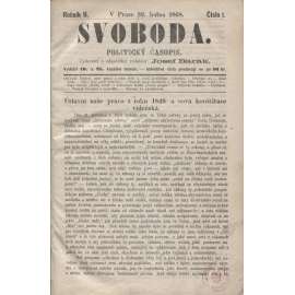 Svoboda. Politický časopis. Ročník II./1868 (levicová literatura)