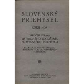 Slovenský priemysel roku 1929 (Slovenský průmysl, Slovensko)