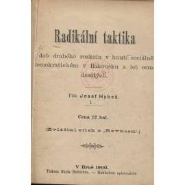 Radikální taktika z dob druhého rozkolu v hnutí sociálně-demokratickém v Rakousku z let osmdesátých (levicová literatura)