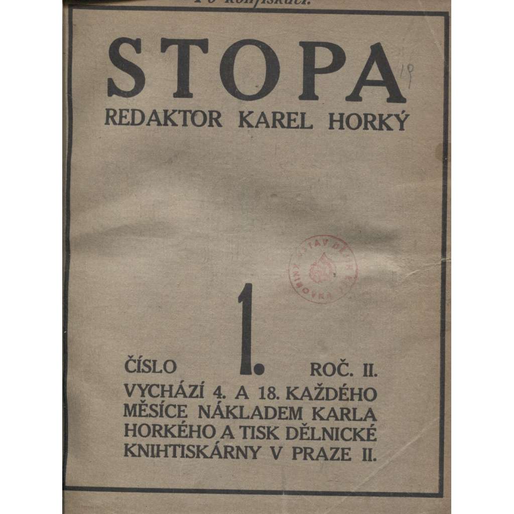 Stopa, ročník II./1911-1912 (časopis)