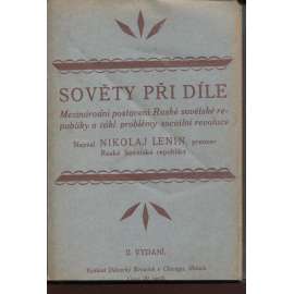 Sověty při díle. Mezinárodní postavení Ruské sovětské republiky a zákl. problémy sociální revoluce (exil, levicová literatura)