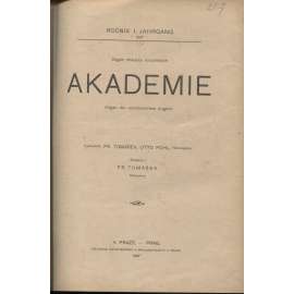 Akademie. Orgán mládeže socialistické. Ročník I./1897 (levicová literatura)
