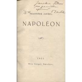 Napoléon (podpis František Zavřel , poezie)