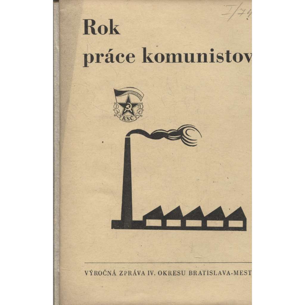 Rok práce komunistov (levicová literatura, komunistická literatura) - text slovensky