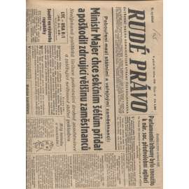 Rudé právo (23.1.1948) - staré noviny