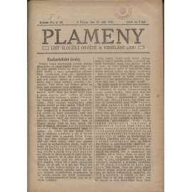 Plameny, ročník V./1912-1913 (List sloužící osvětě a vzdělání lidu)