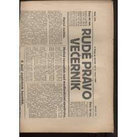 Rudé právo - večerník (5.8.1926) - 1. republika, staré noviny