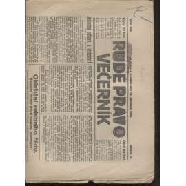 Rudé právo - večerník (13.7.1925) - 1. republika, staré noviny