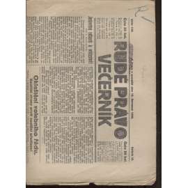 Rudé právo - večerník (13.7.1925) - 1. republika, staré noviny