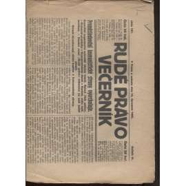 Rudé právo - večerník (18.7.1925) - 1. republika, staré noviny