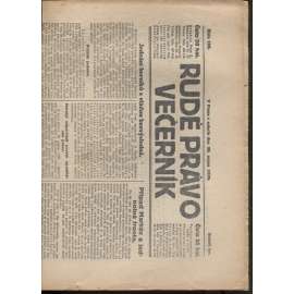 Rudé právo - večerník (28.8.1926) - 1. republika, staré noviny