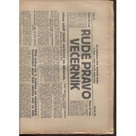 Rudé právo - večerník (27.4.1926) - 1. republika, staré noviny