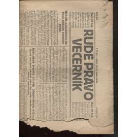 Rudé právo - večerník (9.4.1926) - 1. republika, staré noviny (pošk.)