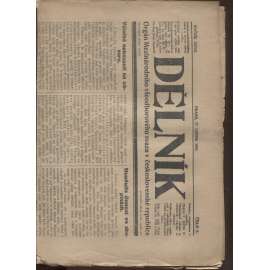 Dělník (27.1.1923) - 1. republika, staré noviny (ročník 27.) Orgán Mezinárodního všeodborového svazu v československé republice (odbory)