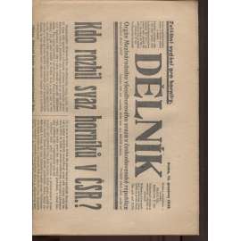 Dělník (12.12.1923) - 1. republika, staré noviny. Orgán Mezinárodního všeodborového svazu v československé republice (odbory)