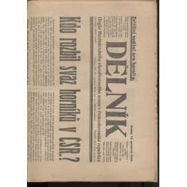 Dělník (12.12.1923) - 1. republika, staré noviny. Orgán Mezinárodního všeodborového svazu v československé republice (odbory)