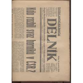 Dělník (12.12.1923) - 1. republika, staré noviny. Orgán Mezinárodního všeodborového svazu v československé republice (odbory)